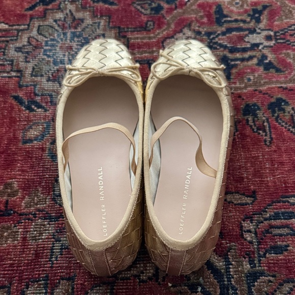 Loeffler Randall Gold Woven Flats - Picture 3 of 7